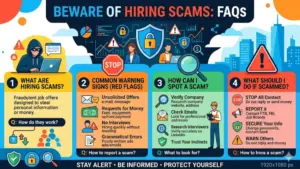 Beware of hiring scams FAQs